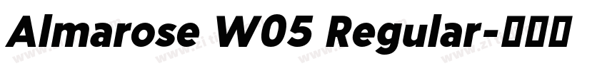 Almarose W05 Regular字体转换